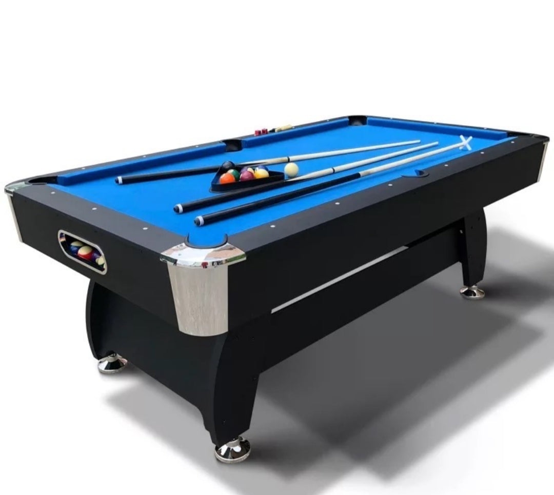 8ft wooden pool table