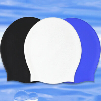 Silicone swim cap