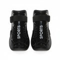 ⚽【High-strength Material】This soccer shin guards are made of high quality PE material with high strength, highly breathable with EVA sponge inside to give you great protection when playing soccer games.
