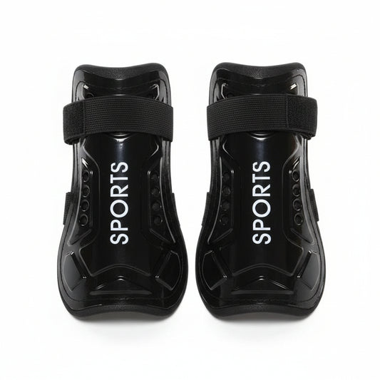 ⚽【High-strength Material】This soccer shin guards are made of high quality PE material with high strength, highly breathable with EVA sponge inside to give you great protection when playing soccer games.
