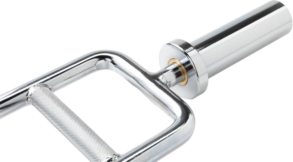 34" Barbell Solid Olympic Chrome Tricep Hammer Curl Fitness Gym Weight Bar Home Gym Weightlifting Exercise Training Bars Powerlifting 34 Inches
