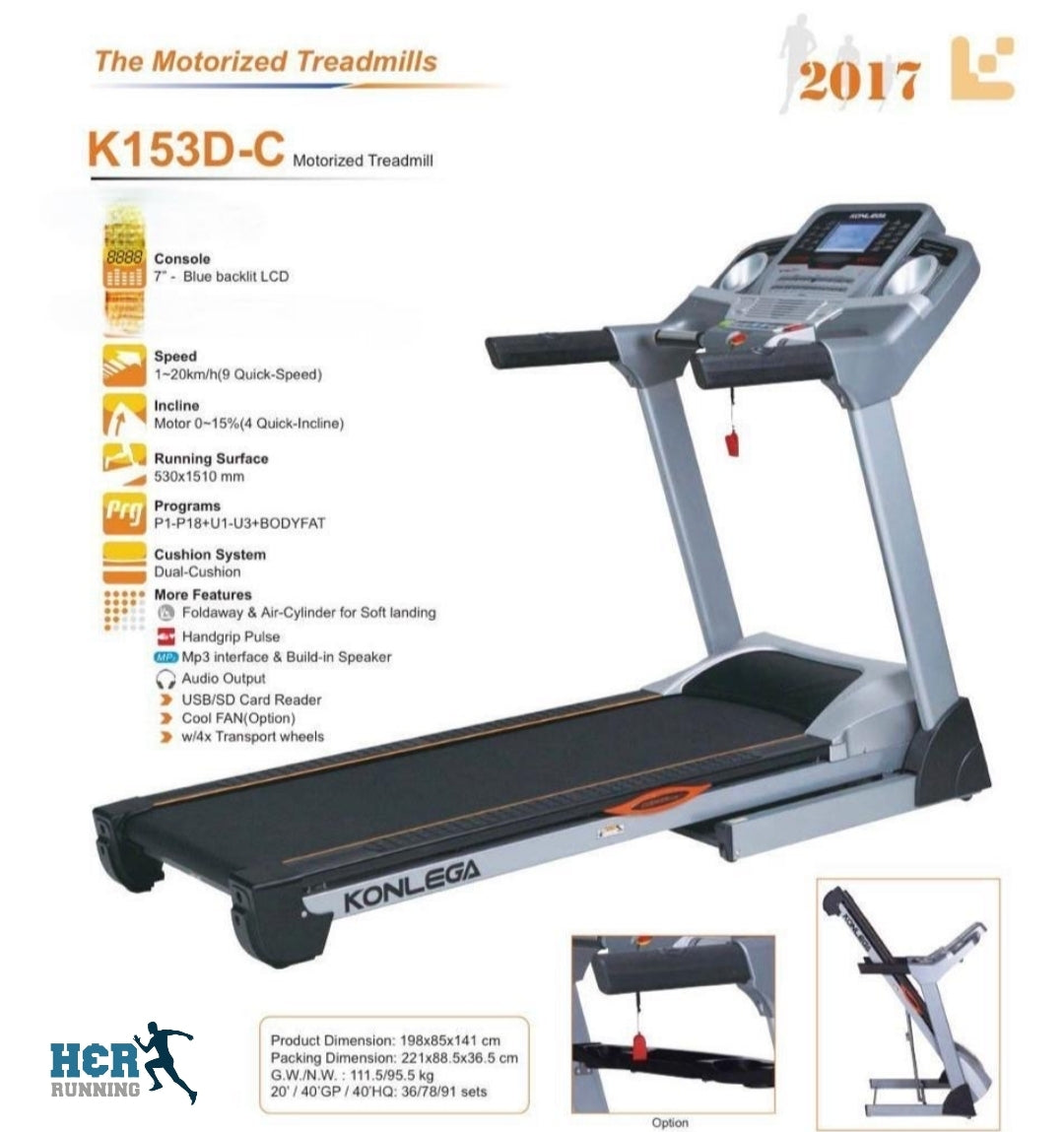 جهاز مشي وركض كهربائي - treadmill w 153