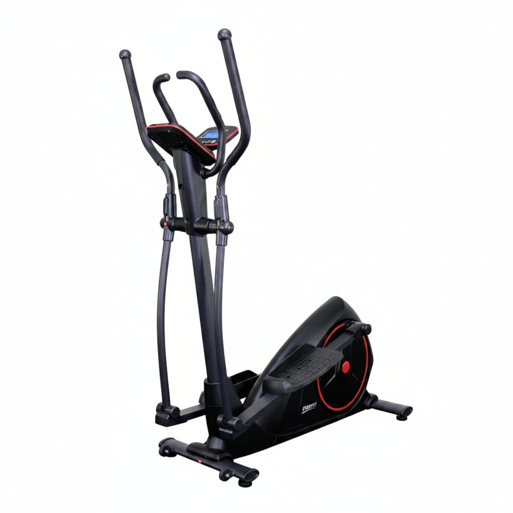 Elliptical trainer on a white background with 'TH&R' branding.