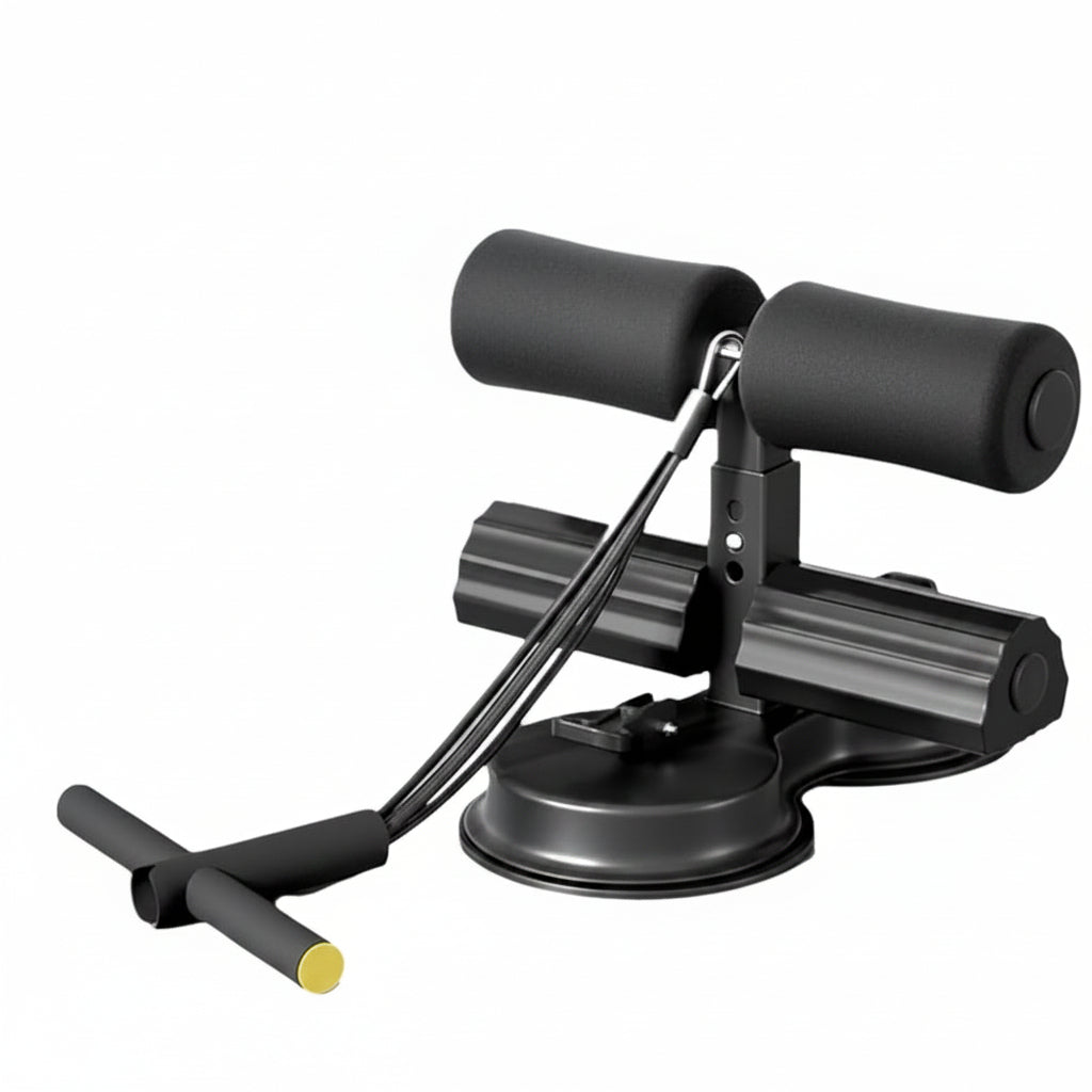 [Strong, Stable, Double Suction Cups]- Featuring 10.63" super-large rubber double suction cups with strong adsorption force, and thickened steel pipes that support over 220 lbs. The soft, comfortable foam handle ensures a focused and stable workout experience. A reliable and worthwhile abs workout equipment.
