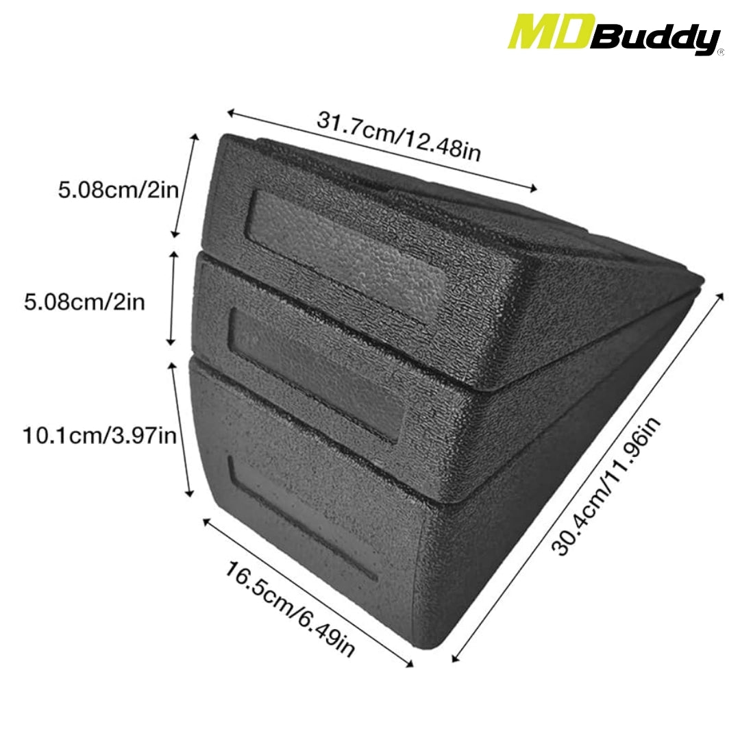 *angled construction, to ensure proper foot position
