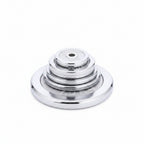 Set of four silver weight plates with 'HIGH Q' branding on a white background