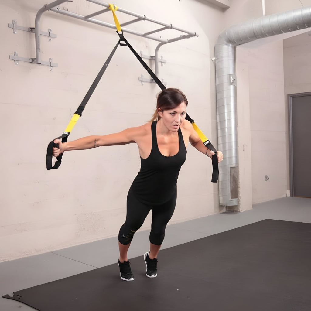 INCREDIBLE RESULTS IN JUST 20 MINUTES! TRX gives you the power to hit fitness GOALS at home and on the go. Our workouts teach you fast & fun exercises that BURN FAT, IMPROVE CARDIO & get you HEALTHY. WORKOUT ANYWHERE! Includes multiple anchors for great workouts off DOORS, POLES, BEAMS, TREES & more. TRX is light & easy to pack yet super strong and durable. No other weights or gear needed. One proven product and your bodyweight equal FAST & FUN workouts that will deliver RESULTS!
