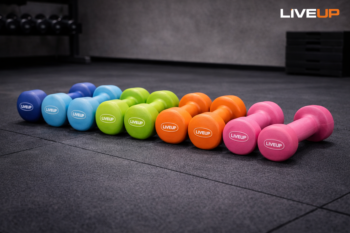 Dumbbells' Live up/ دامبلز Live Up (زوج) | 0.5  – 6 كغ