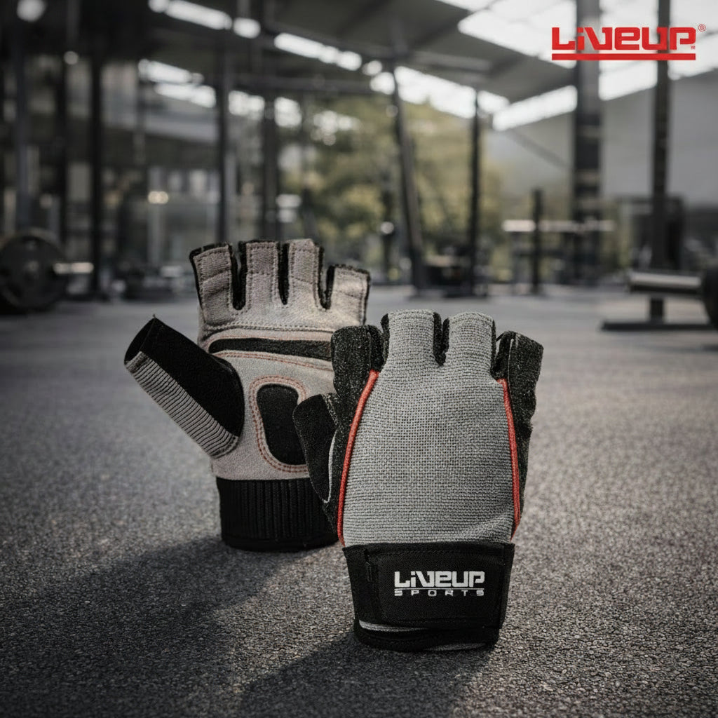 Maximize your workouts with LIVEUP Training Gloves! Engineered with PU leather and polyester, they provide a secure, anti-slip grip while protecting your hands from calluses and discomfort. Perfect for weightlifting, free weights, and barbell training, these open-finger gloves enhance performance and comfort in every exercise.

