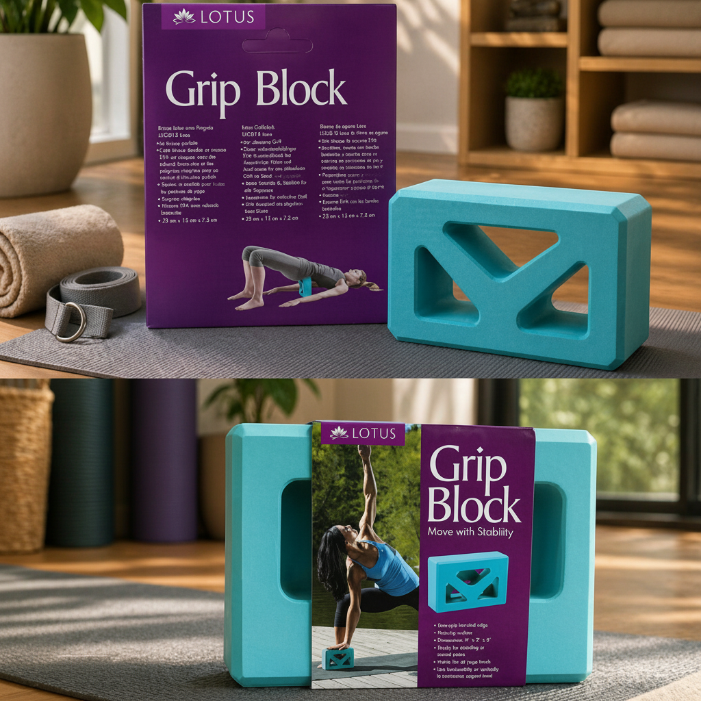 yoga block grip
