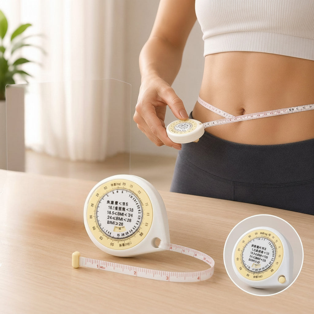 Measure Tape BMI Body Mass Index Push-button Retractable Locking Tape 150cm Calculator Diet Easy By Yourself Measures Tools
