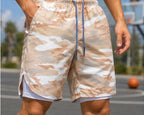 Men's Double-Layer Sports Shorts | شورت مع تايد