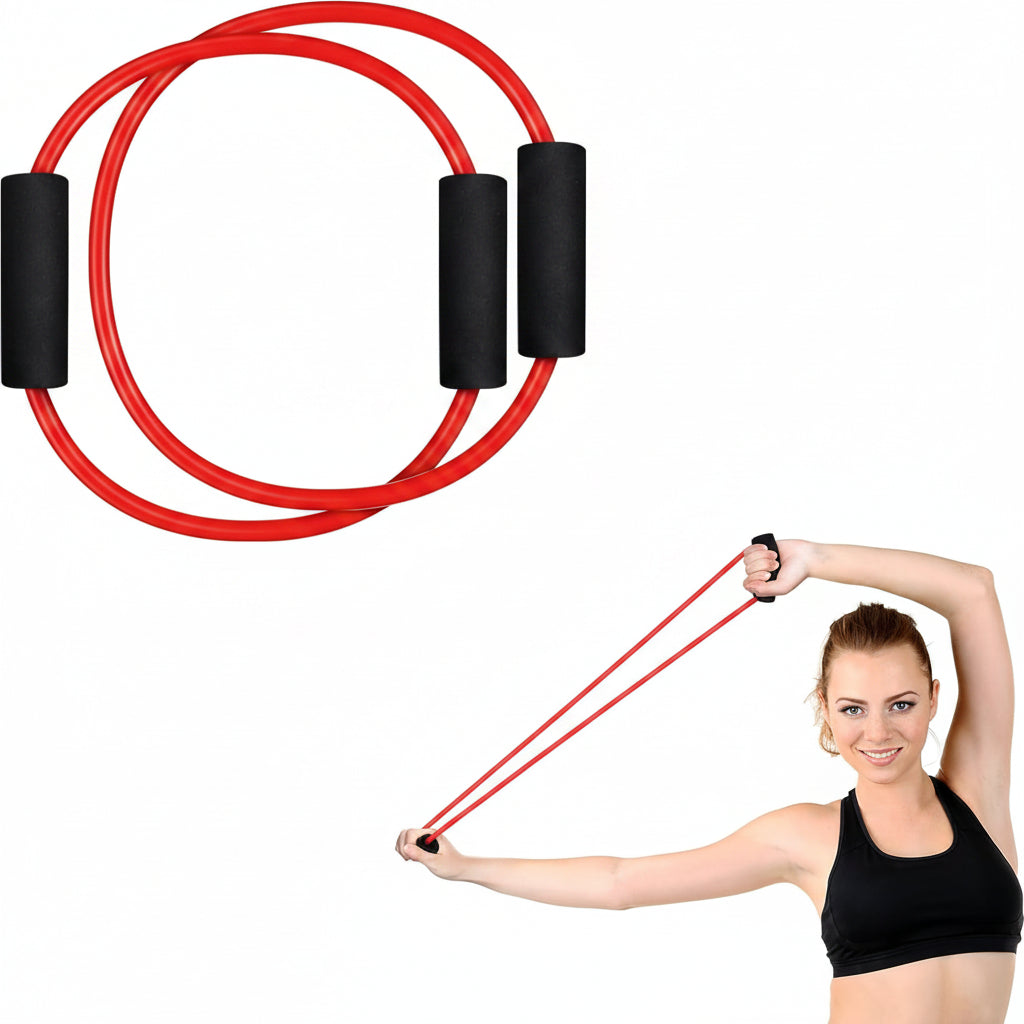 Flexible and Versatile: enjoy versatility in your workouts with our rubber exercise tube; Embrace a wide range of exercises that give you full control of your body's needs; With a convenient size, traveling wouldn't be an issue; Take it anywhere and everywhere, continue your fitness routine and never miss a workout session; It is designed for ballet fitness workouts, indoor and virtual classes
