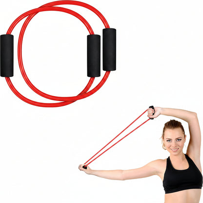 Flexible and Versatile: enjoy versatility in your workouts with our rubber exercise tube; Embrace a wide range of exercises that give you full control of your body's needs; With a convenient size, traveling wouldn't be an issue; Take it anywhere and everywhere, continue your fitness routine and never miss a workout session; It is designed for ballet fitness workouts, indoor and virtual classes
