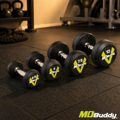 MD Buddy Rubber Dumbbells