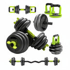 adjustable dumbbell and barbell set / طقم بار وكتيلبيل