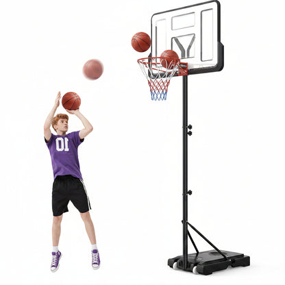 Portable Basketball Hoop Stand – Adjustable 4.4–10 ft | حامل كرة سلة متنقل قابل للتعديل