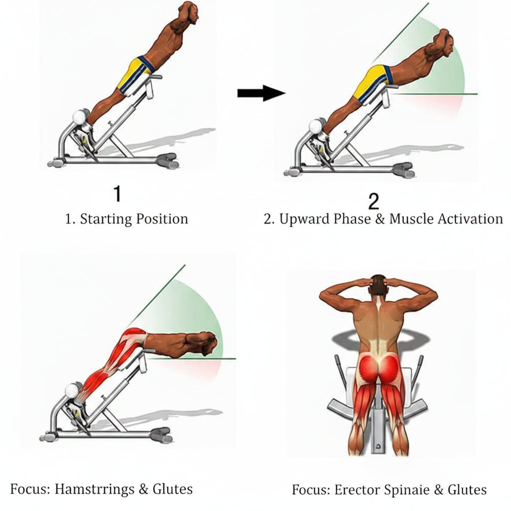 Roman Chair MND-FF45 – Adjustable Hyperextension Bench | كرسي روماني لتمارين الظهر والأرداف