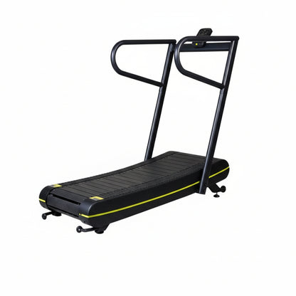 Unlike other single flywheel manual treadmills, the dual 6" diameter flywheel provides a smoother, more consistent workout
