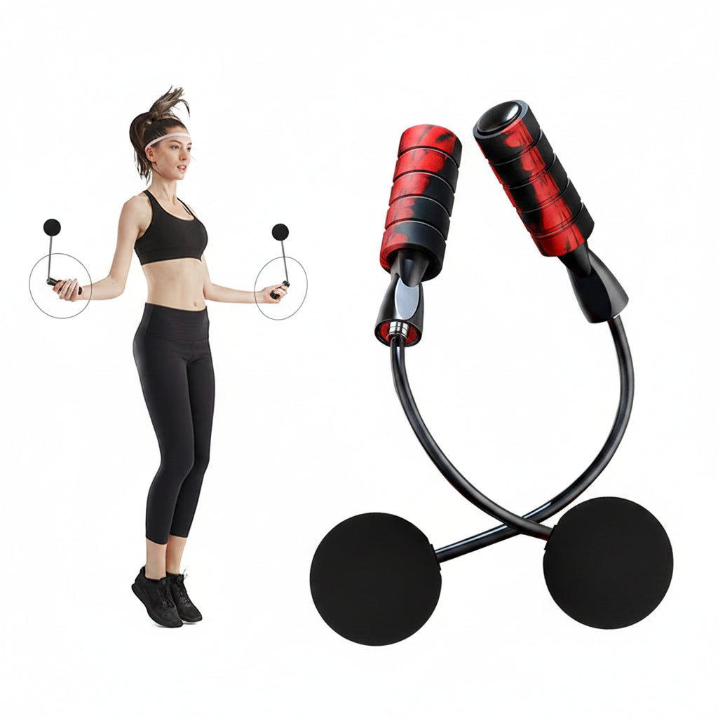 jump rope and its components on a white background.