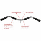Wide Grip Revolving Design: Experience enhanced comfort and control with the wide grip revolving curl bar. The cable machine attachment allows for smooth and fluid movements, ensuring an effective and enjoyable workout experience.
