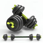 adjustable dumbbell and barbell set / طقم بار وكتيلبيل