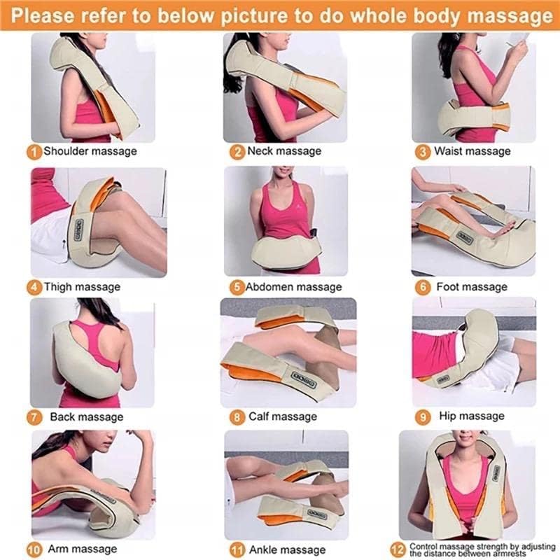 Massage device with various massage points on a white background
