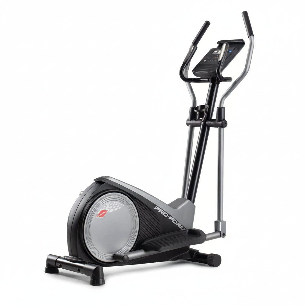 ProForm elliptical trainer on a white background