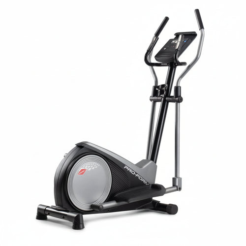 ProForm elliptical trainer on a white background