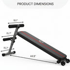 Bench with Reverse Crunch Handle - بنش حديد متحرك