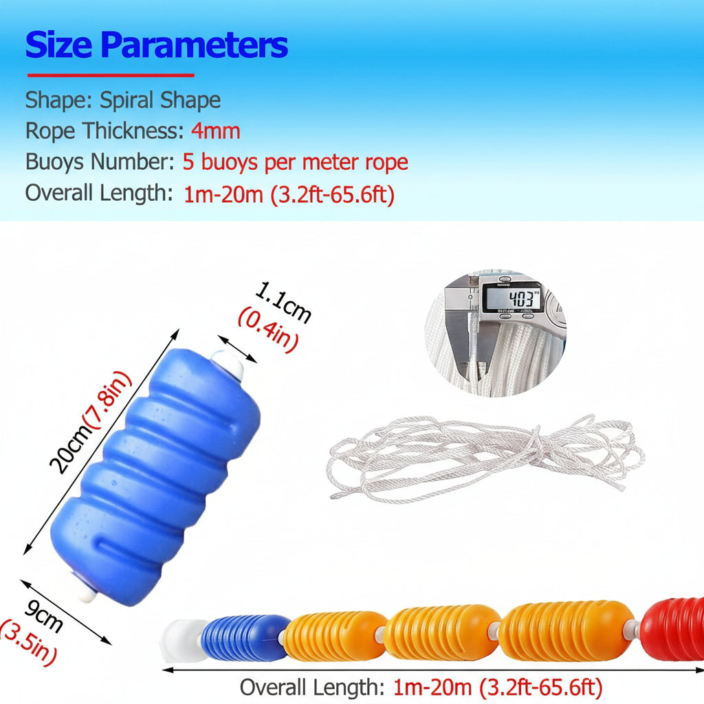 حبل فاصل مسبح - Swimming Pool Safety rope 50m