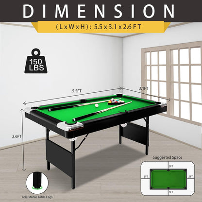 Billiard wood table 7ft - طاولة بلياردو خشب ٧قدم