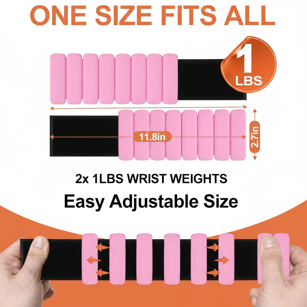 Wrist & Ankle Weights - 2PCS Silicone Waterproof | أثقال المعصم والكاحل