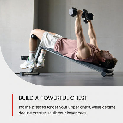 Bench with Reverse Crunch Handle - بنش حديد متحرك