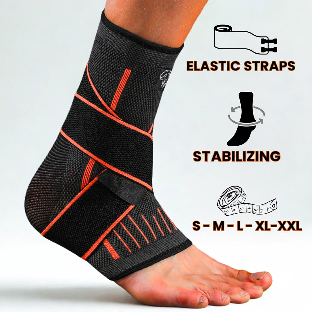 Ankle Brace with Elastic Bands  | دعامة كاحل مع أربطة مرنة