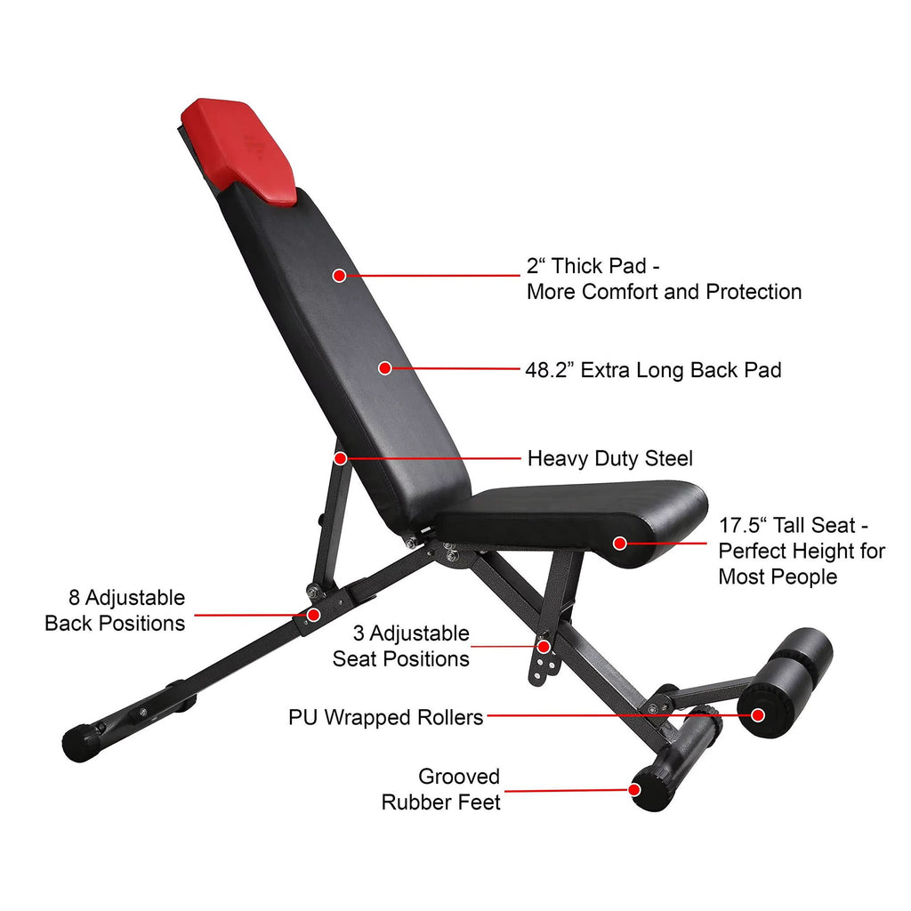 bench calven red
