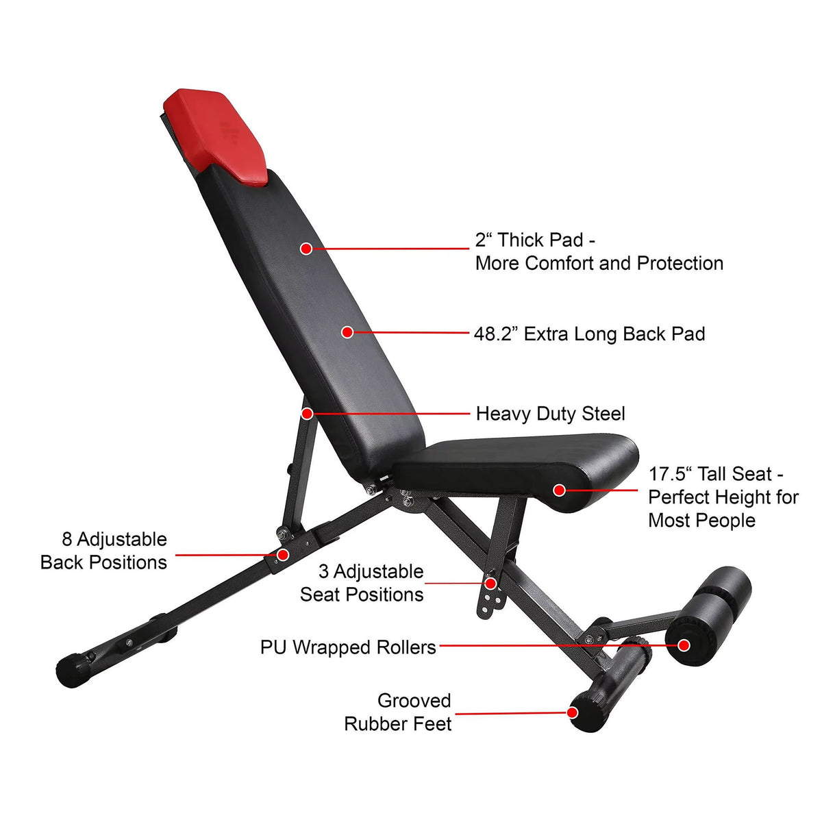 bench calven red