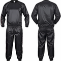 Kabalo Black Heavy Duty One-Size-Fits-All Sweat Suit Sauna Suit Exercise Gym Suit Fitness Weight Loss Anti-Rip
