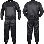 Kabalo Black Heavy Duty One-Size-Fits-All Sweat Suit Sauna Suit Exercise Gym Suit Fitness Weight Loss Anti-Rip
