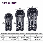 ⚽【High-strength Material】This soccer shin guards are made of high quality PE material with high strength, highly breathable with EVA sponge inside to give you great protection when playing soccer games.

