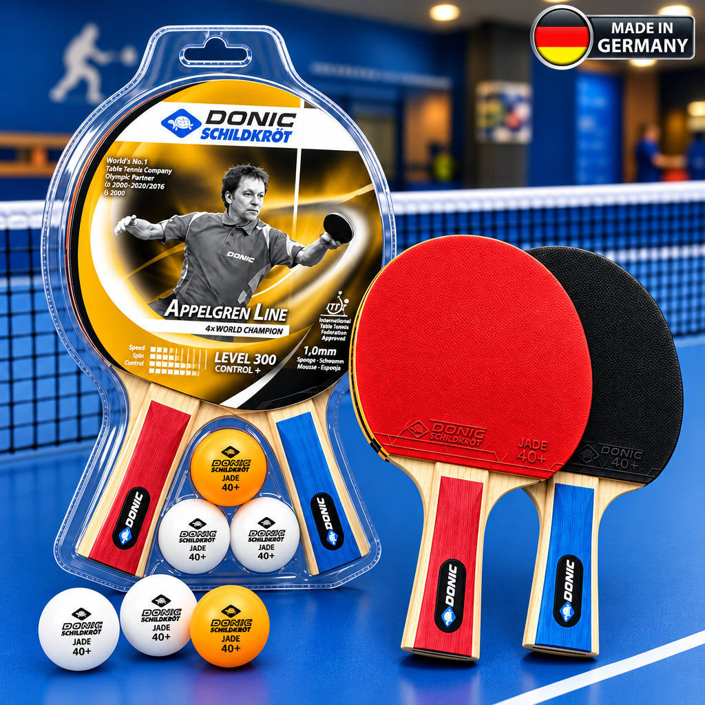 Donic-Schildkröt Appelgren 300 Table Tennis Set – 2 Bats & 3 Balls brothersshop