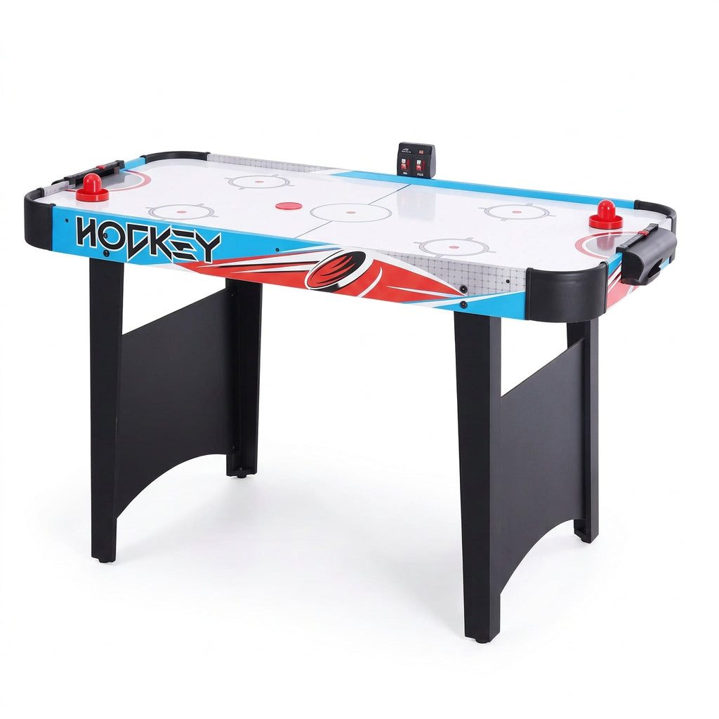 The engineered wood construction with reinforced end supports ensures that the table remains stable and sturdy, allowing for a fully balanced playing surface that guarantees a level playing field.
