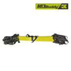 Yellow strap with black webbing on a white background, featuring the MD Buddy logo.