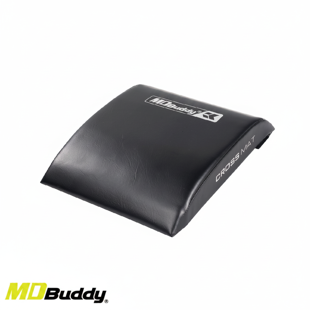 This contoured ab mat has a comfortable design to support the lumbar curve