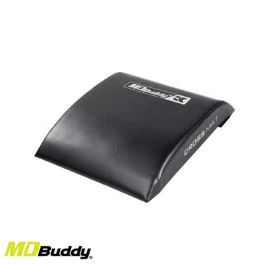 This contoured ab mat has a comfortable design to support the lumbar curve