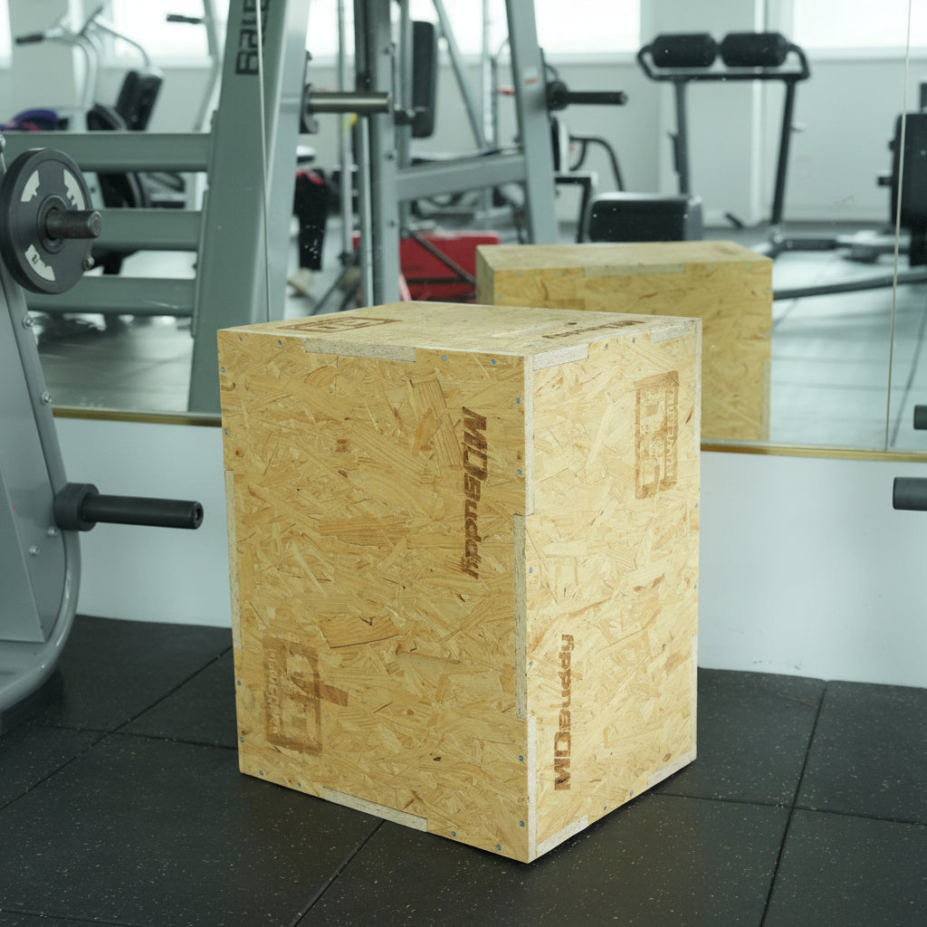 MDBuddy 3-in-1 Wood Plyo Box – بوكس قفز خشبي 3 في 1 brohersshop