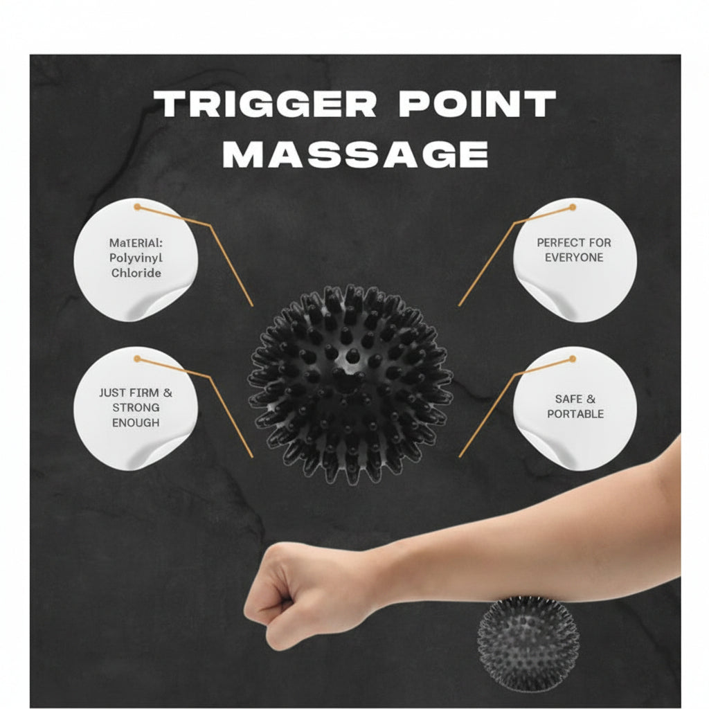 🎯 Massage ball — Includes massage ball with adjustable pressure options for deep tissue massage.