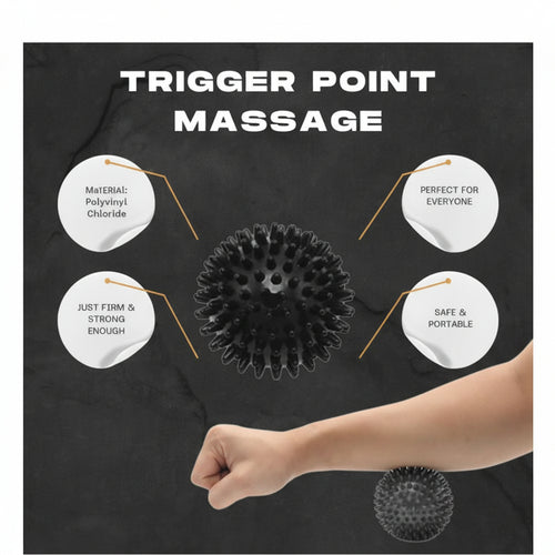 🎯 Massage ball — Includes massage ball with adjustable pressure options for deep tissue massage.