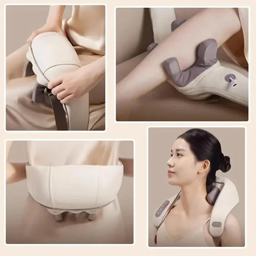 Massagers for Neck and Shoulder with Heat, Simulate Human Hand Grasping and Kneading Electric Back Massager, Neck Massager for Men Women Pain Relief Deep Tissue, Neck Massage
