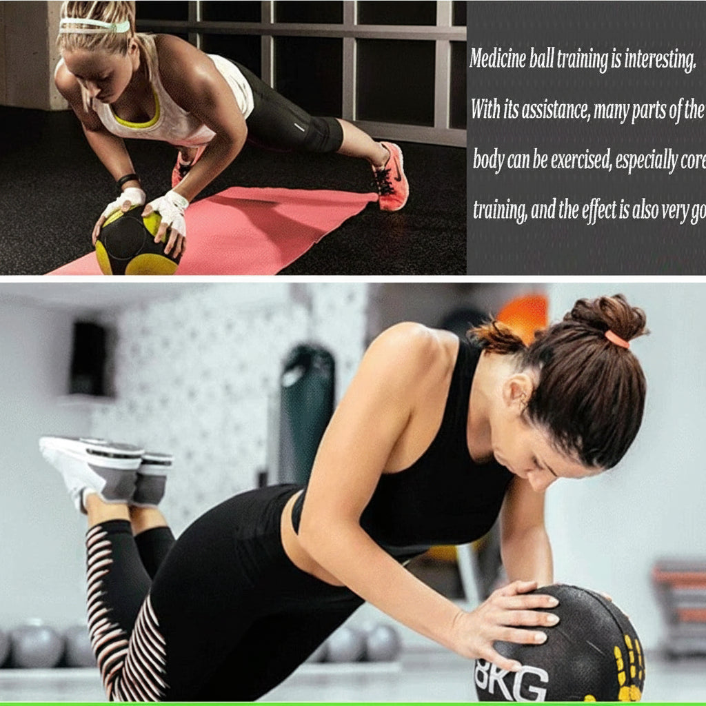 Environmentally friendly materials - Made of environmentally friendly odorless rubber, harmless to health. Medicine balls for more functional, diverse training.
